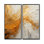 Or et beige, vague douce, peinture I - formes abstraites, art mural
