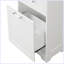 Grande armoire de rangement pour salle de bain, armoire de rangement autoportante avec deux tiroirs de taille différente et tablette réglable-1166308814-1158251773