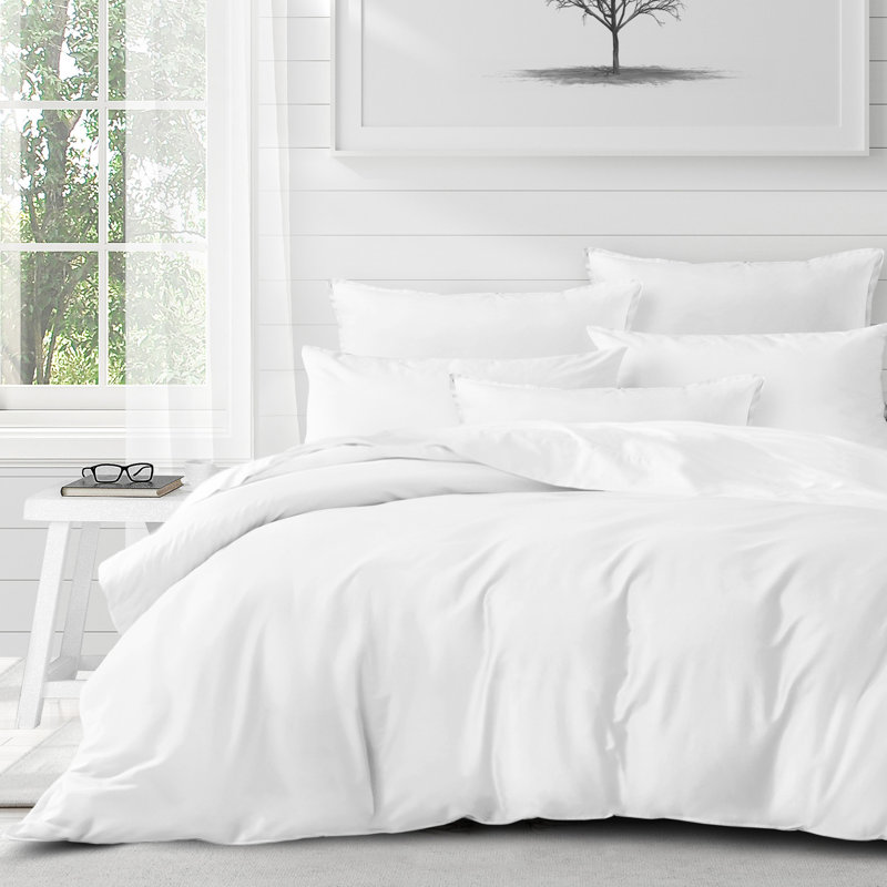 Ensemble de housse de couette Essentials, Housse de couette double et 2 taies décoratives s