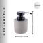 Distributeur de savon à main en béton et béton avec pompe noire, conception rechargeable 10 oz-108856532