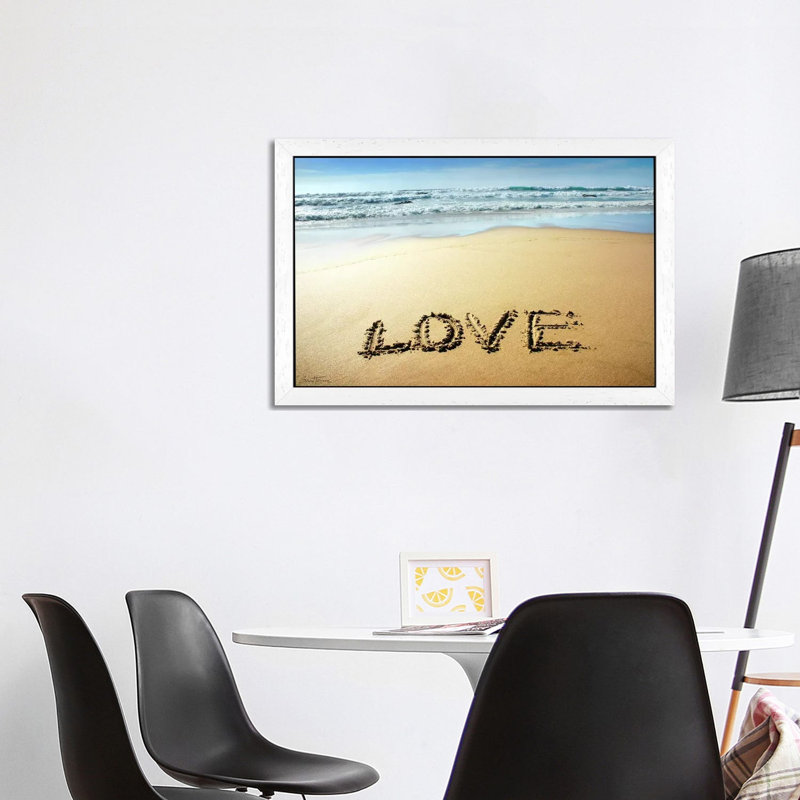 Love by Ben Heine - Print on Canvas, 101.6 cm H x 66.04 cm W, White Floater Framed