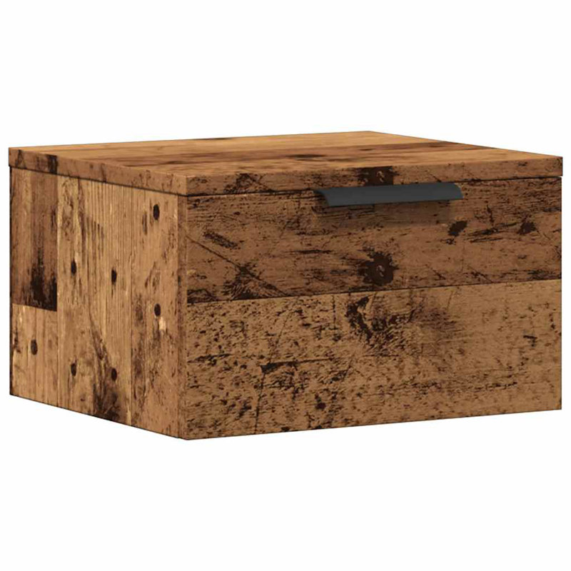 Canouan 34cm W Manufactured Wood Bedside Table, Reclaimed Wood
