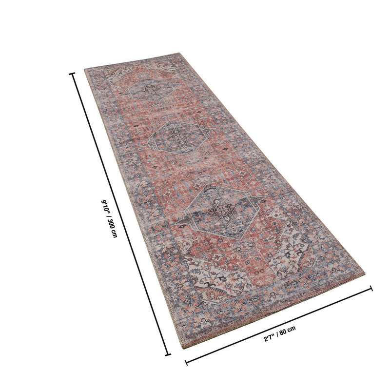 Majestic GC_RYL1009 Rose 2 Ft. 7 In. X 9 Ft. 10 In. Area Rug, Runner 2'8" x 9'1"