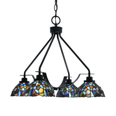 Lustre 4 lumières Odyssey Downlight