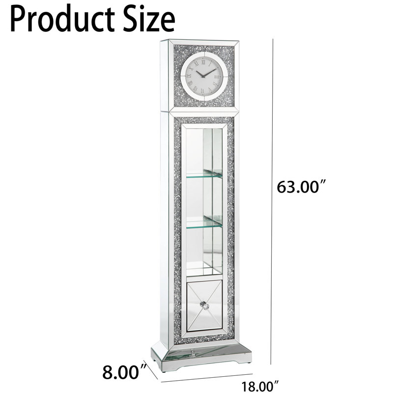 Vitrine en bois H 63 po x l 18 po