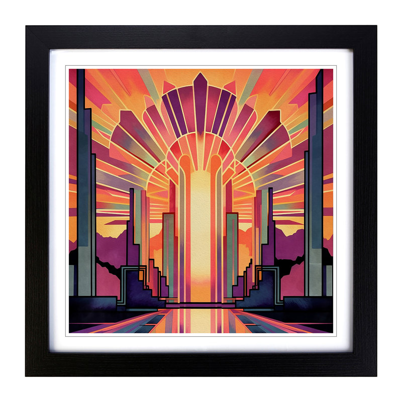 Single Picture Frame Print on Wood, Black