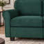 Canapé Varlune 240 cm en velours côtelé, canapé moderne 3 places avec assises profondes, coussins amovibles, accoudoirs épais, mousse à haute résilience et structure en bois massif-381095325