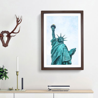 Beneath the Statue of Liberty - Picture Frame Graphic Art Print