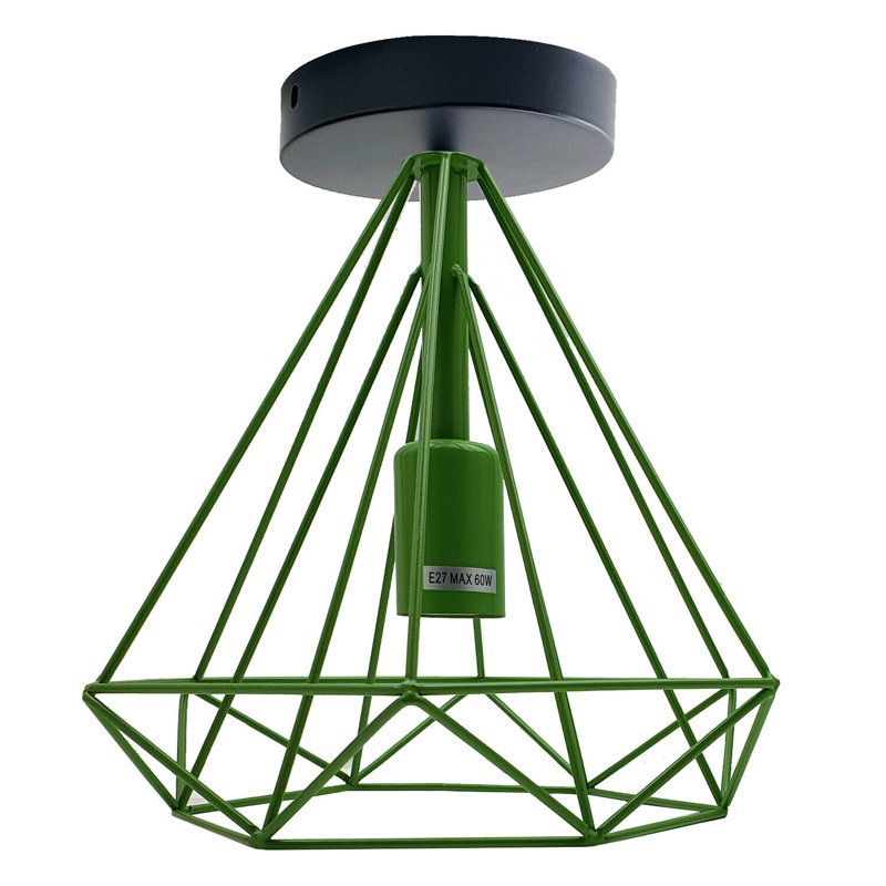 Myrick Semi Flush Mount, Green