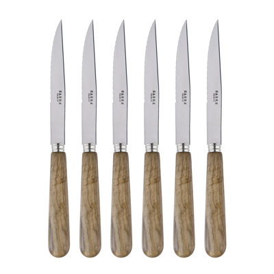 Sabre Paris Lavandou 6 Piece Stainless Steel (18/10) Steak Knife Set