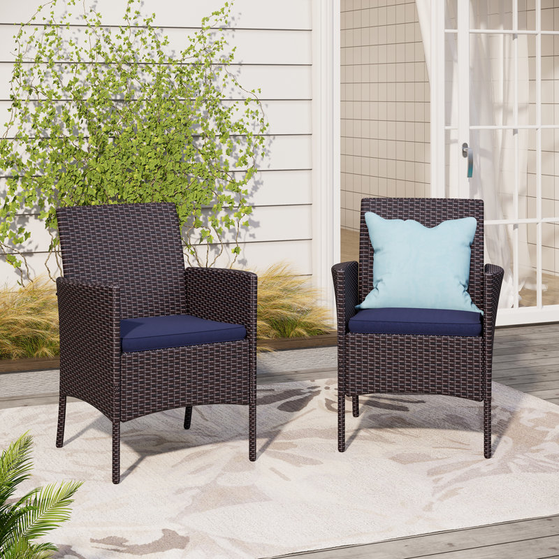 Outdoor Patio Dining Armchair with Cushion