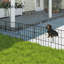 43cm H x 30.5cm W Metal Fence Panels Included