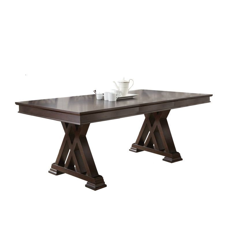 Earlville Extendable Ash Solid Wood Base Dining Table