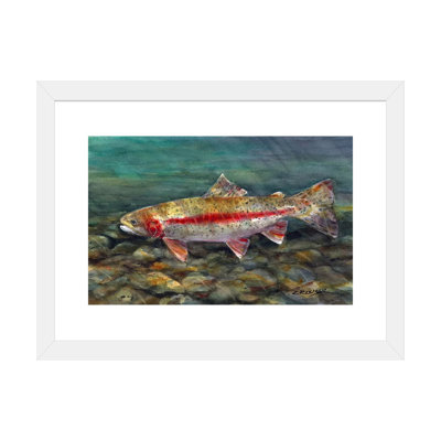 «Under the Water», reproduction d'art encadrée