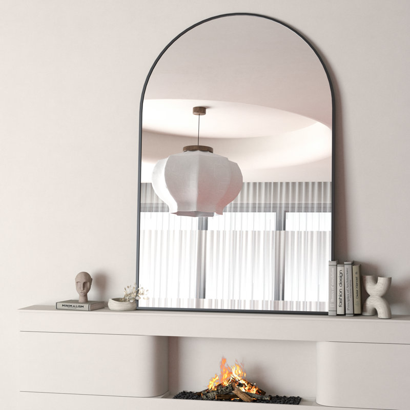 Egons Aluminum Mirror, Black