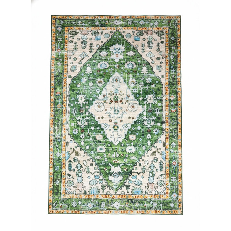 Markwart Green Rug , Rectangle 40 x 60 cm