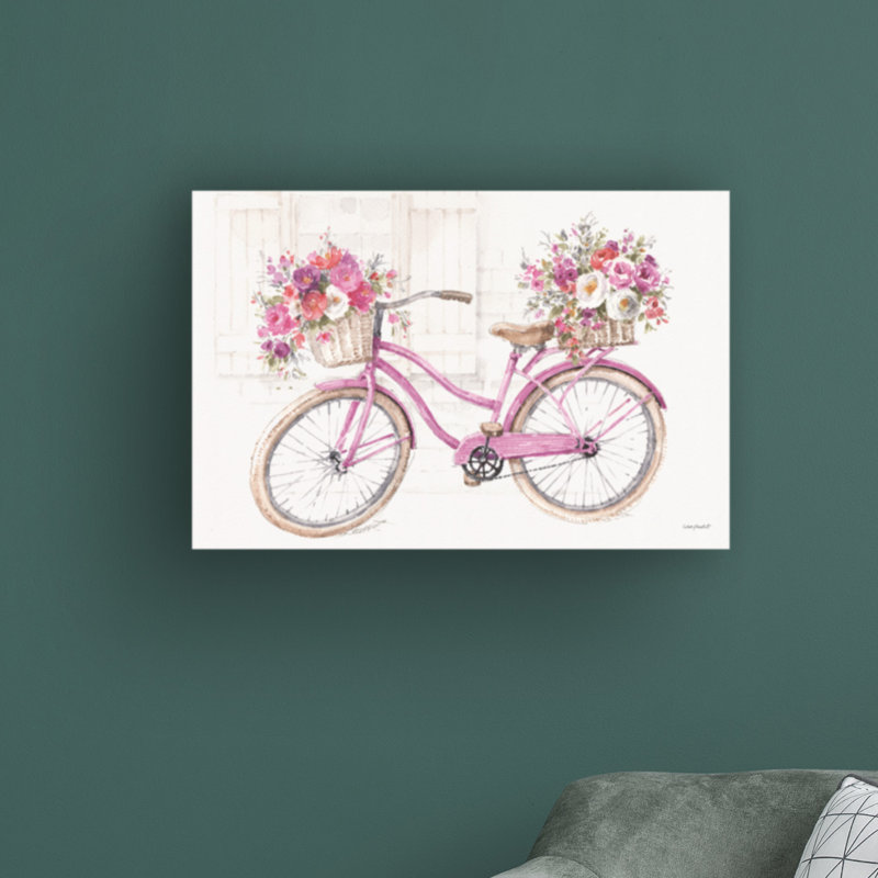 Visiblement rose 12 par Lisa Audit - reproduction d'art sur toile tendue, H 22 po x l 32 po x P 2 po
