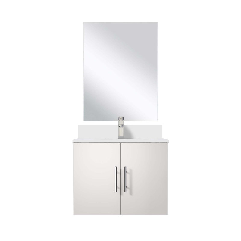 Ensemble de meuble-lavabo avec robinet et miroir DEL