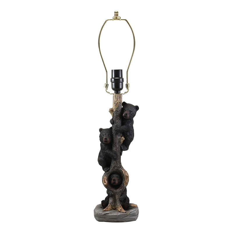 Lampe de table 24" oursons noir ours musketeers fantaisiste Deirdre
