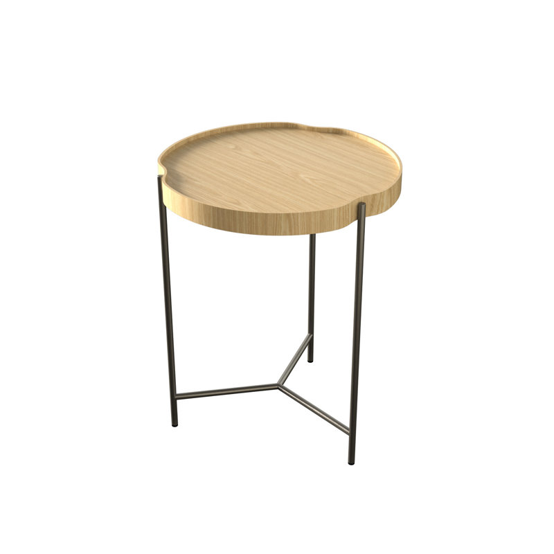 Table d'appoint Flow Accord, Gris anthracite, H 22,01 po x l 17,72 po x P 17,72 po