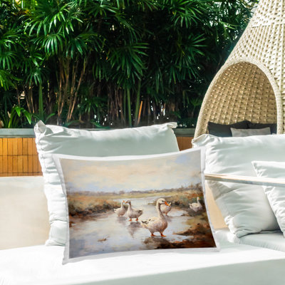 Coussin extérieur Swan Family