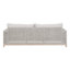 Canapé de patio avec coussin teck Boudreaux