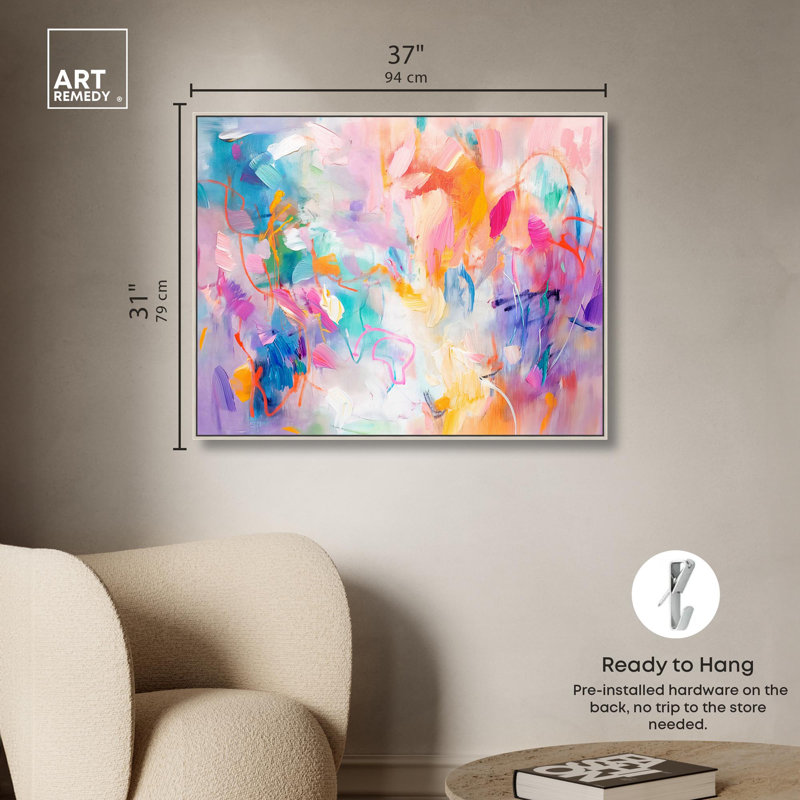 «Im Coming Up III», reproduction d'art sur toile par Art Remedy, H 31 po x l 37 po, Cadre argenté