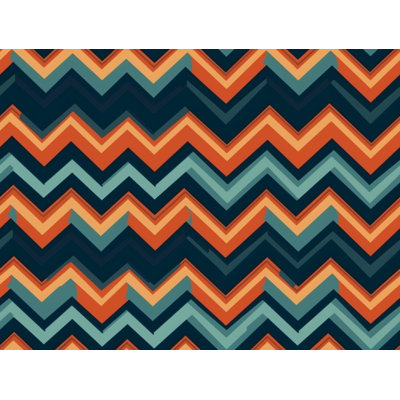 Polyester Chevron / Zig Zag Duvet Cover