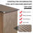8FT X 6FT Garden Shed With Apex Roof For Patio Backyard Use Galvanized Steel Metal Sheds Storage House