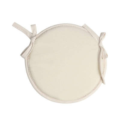 Round Chair Pad 12 Inch Thick Sponge Stool Cushion with Ties Polyester Fabric Seat Pads for Dining Chairs Home Bar  Patio Outdoor Indoor