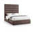 Brown Linen Textured Fabric