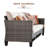 Lovall Premium All-Weather Wicker 9 - Person Patio Conversation Set with Cushions-1668066826