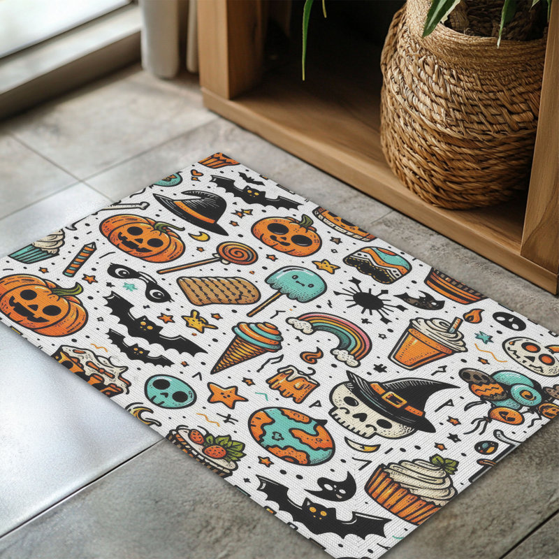 Tapis tressé Happy Spooks, Rectangulaire 3 pi x 5 pi