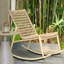 Chaise berçante moderne en aluminium PE