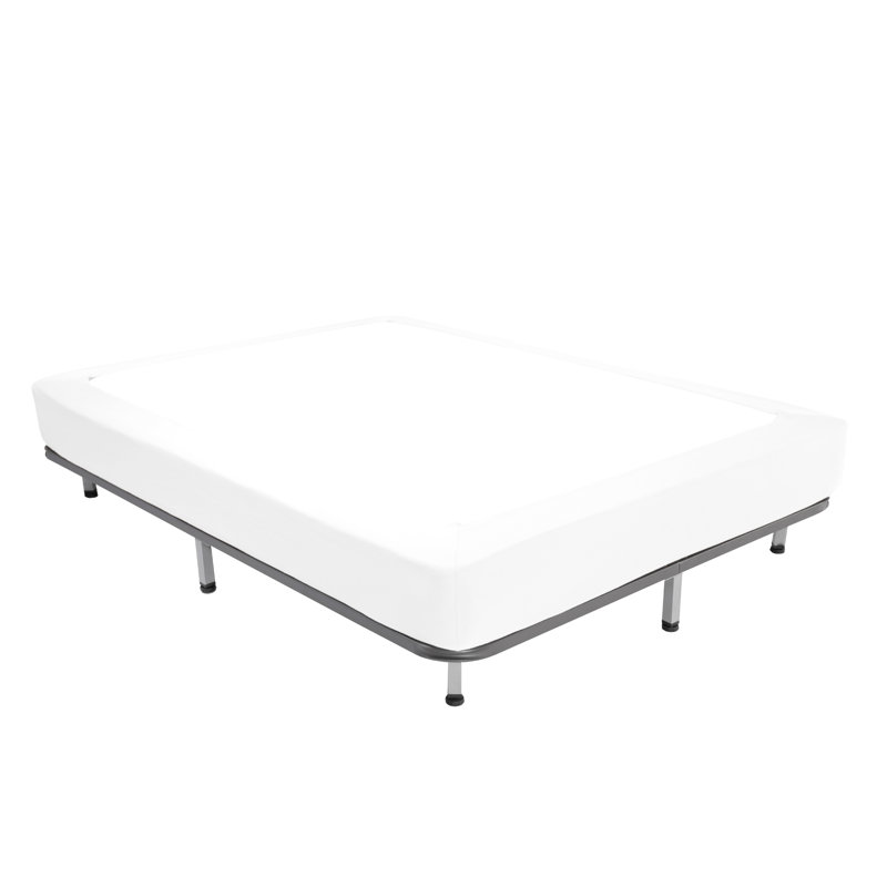 Housse de sommier enveloppante, Blanc, Grand lit
