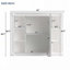 Meuble-lavabo de salle de bain avec lavabo en céramique, 2 portes à fermeture douce et 2 tiroirs-1289759484-1289759482