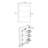 31.49" White Shoe Cabinet with Three-Layer Flip Bucket for Various Home Styles