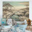 Wild River Landscape - Coastal Coral Under Water Wood, art mural sur bois de pin naturel-101401802