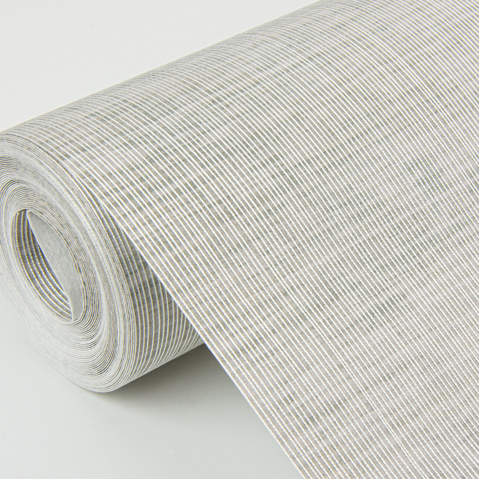 Princeton Modern Striped Wallpaper, Silver'
