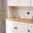 71" Kitchen Pantry Storage Cabinet With Microwave Oven Countertop, Freestanding Hutch Cabinet With Adjustable Shelves, 6 Doors And 1 Drawer-2082922438