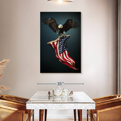 Brampt Eagle With American Flag