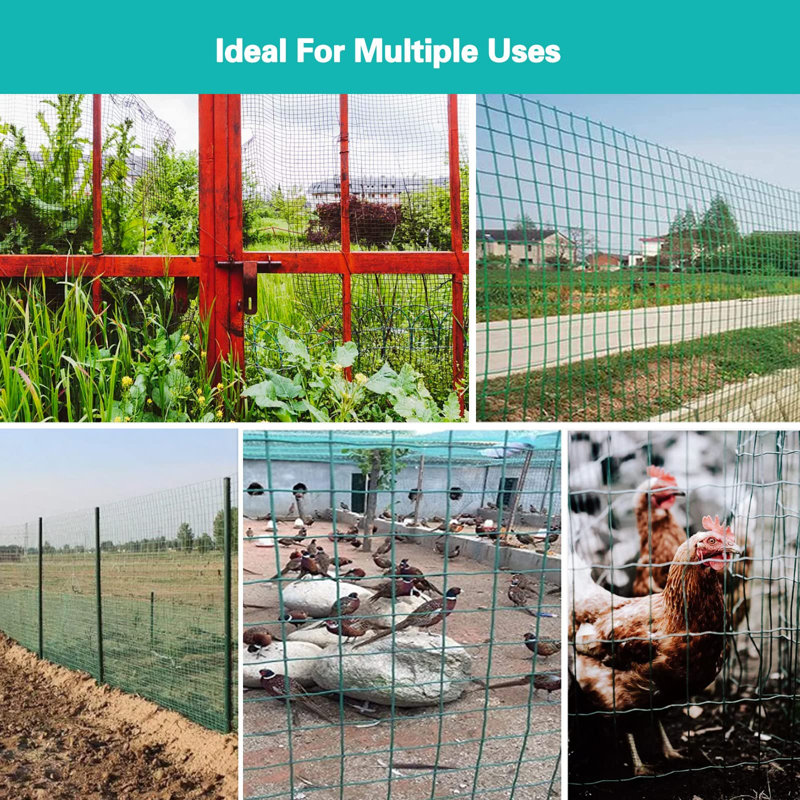Bettrys Metal Wire/Mesh Fence, 24" X 6M, Green