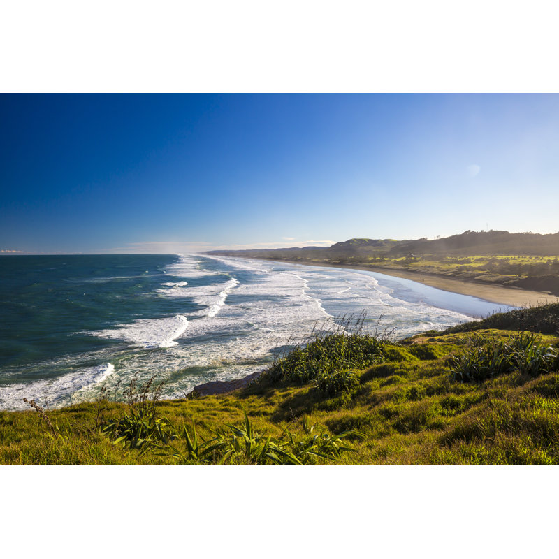 Muriwai Beach by Denizunlusu - Wrapped Canvas Print, 30cm H x 46cm W x 3.8cm D
