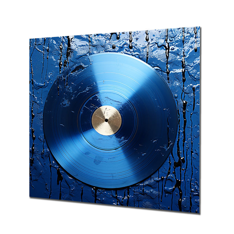 «Blue and Gold» Vinyle, H 29 po x l 29 po