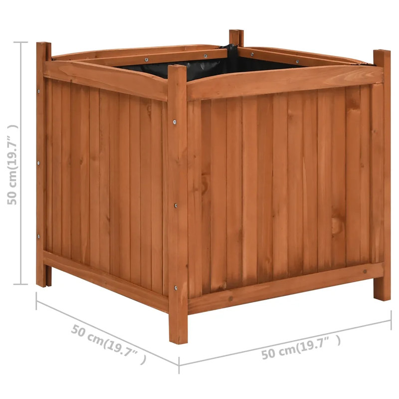 Raised Beds 50x50x50 cm Firwood