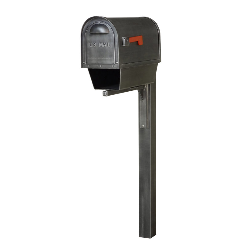 Boîte aux lettres pour piquet verrouillable