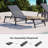 5-Position Adjustable Textilene Outdoor Chaise Lounge (Set of 2)-2014914746