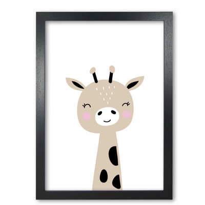 Scandi Brown Giraffe - Print