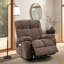 Fauteuil releveur électrique à double moteur Okin pour personnes âgées, inclinable à plat jusqu'à 180° avec fonction massage chauffant.-529639589