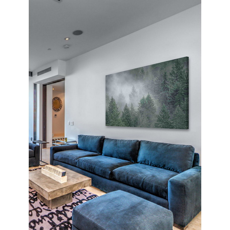 «Draped In Clouds» par Don Schwartz, reproduction d'art sur toile tendue, 30 po x 45 po